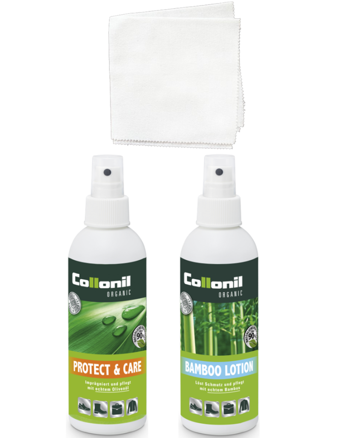 Collonil Organic Zestaw Do Czyszczenia I Impregnacji Obuwia Mały