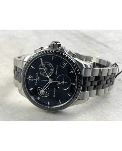 Certina DS First Precidrive Ceramic Moonphase Chronograph C0302501105600 Zegarek Męski