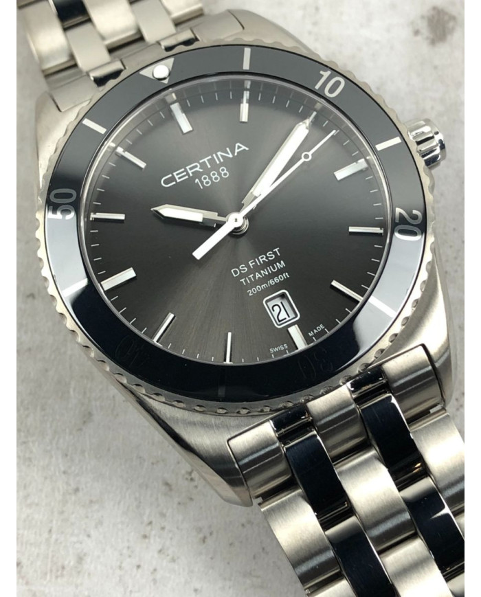 Certina DS First Ceramic Titan C014.410.440.8100 Zegarek Męski