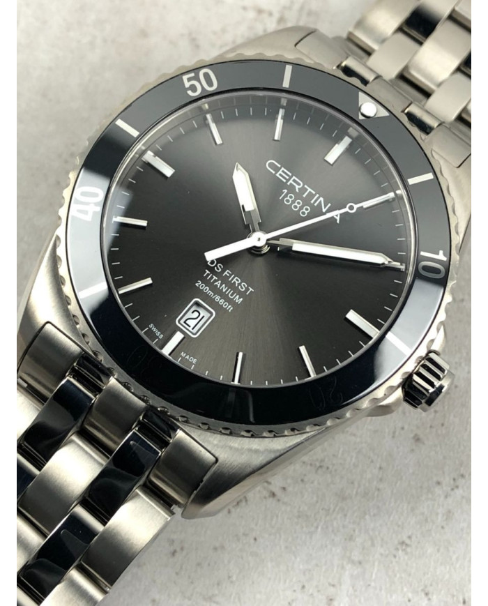 Certina DS First Ceramic Titan C014.410.440.8100 Zegarek Męski