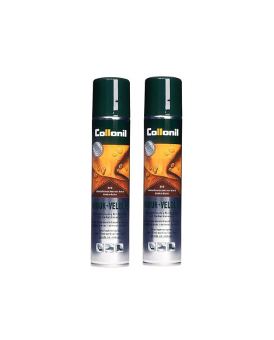 Collonil Nubuk + Velours 200 ml Impregnat Do Butów Brąz Ciemny Zestaw 2 Sztuki
