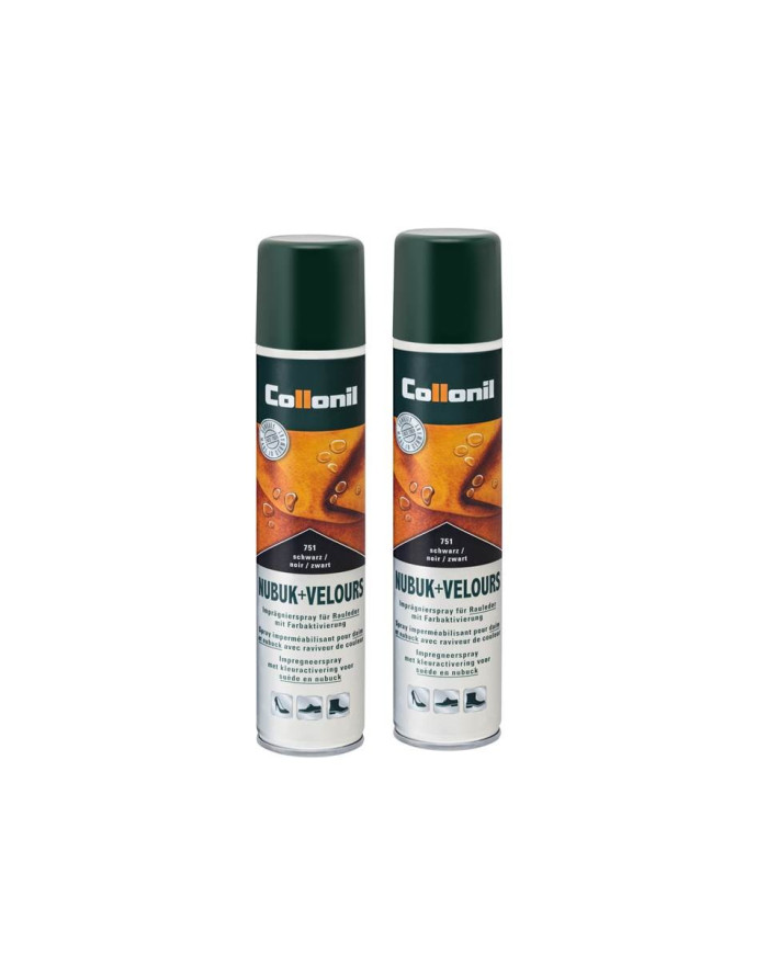 Collonil Nubuk + Velours 200 ml Impregnat Do Butów Czarny Zestaw 2 Sztuki